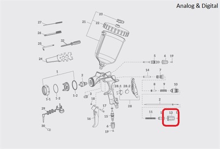 WS-400 Fluid adj. Knob